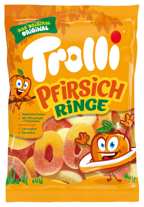 Hovedbilde Trolli Peach Rings 200g