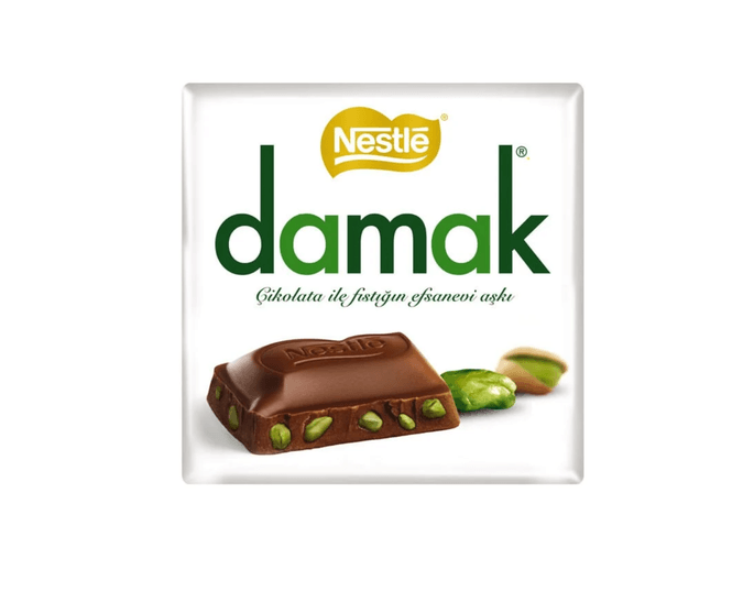 Hovedbilde Nestlè Damak Milk Chocolate With Pistachios Bar ...