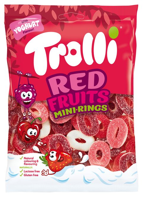 Hovedbilde Trolli Red Fruits Minirings 200g 