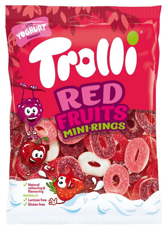 Trolli Red Fruits Minirings 200g 