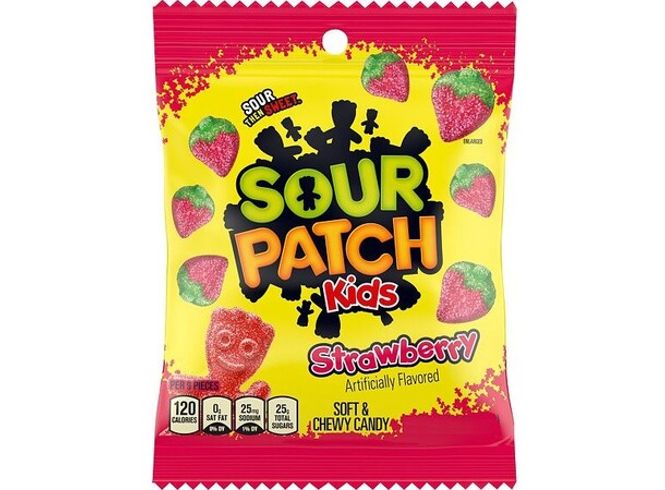 Hovedbilde Sour Patch Kids Strawberry 130g