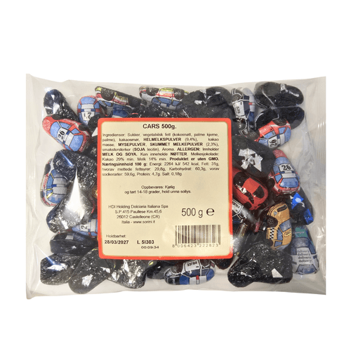 Cars Chocolate Bag 500g