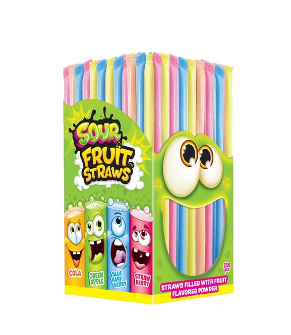 Hovedbilde Johny Bee Sour Fruit Straws 3g