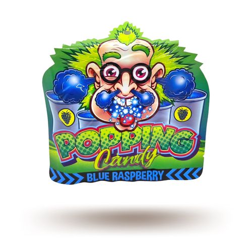 Dr. Sour Popping Candy Blue Rasperry