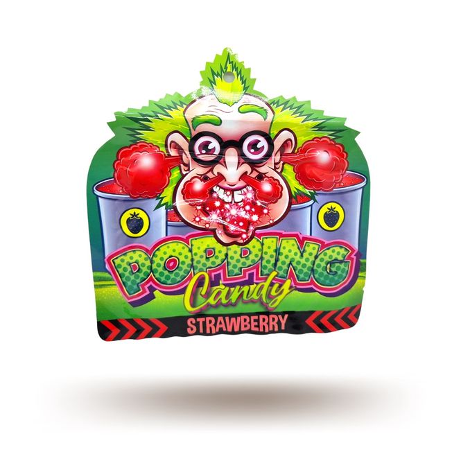 Hovedbilde Dr. Sour Popping Candy Strawberry 15g
