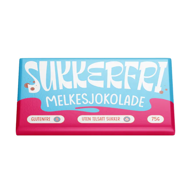 Hovedbilde Sukkerfri Melkesjokolade 75g