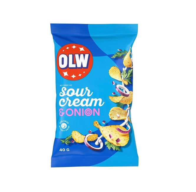 Hovedbilde OLW Sourcream & Onion 40g