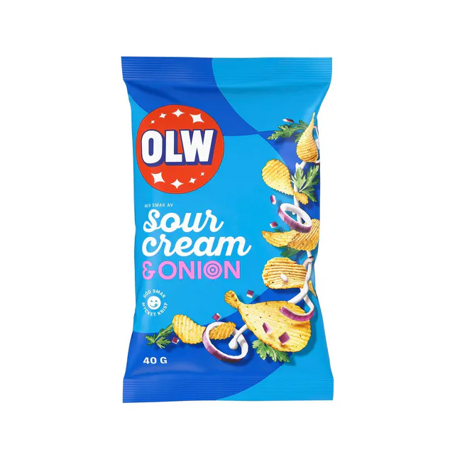 Hovedbilde OLW Sourcream & Onion 40g