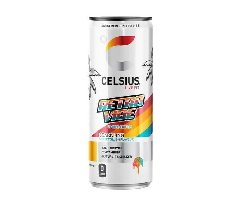 Celsius Retro Vibe Sorbet Slush 355ml