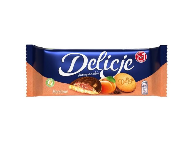 Hovedbilde Delicje Apricot Biscuits 147g (Datotilbud)