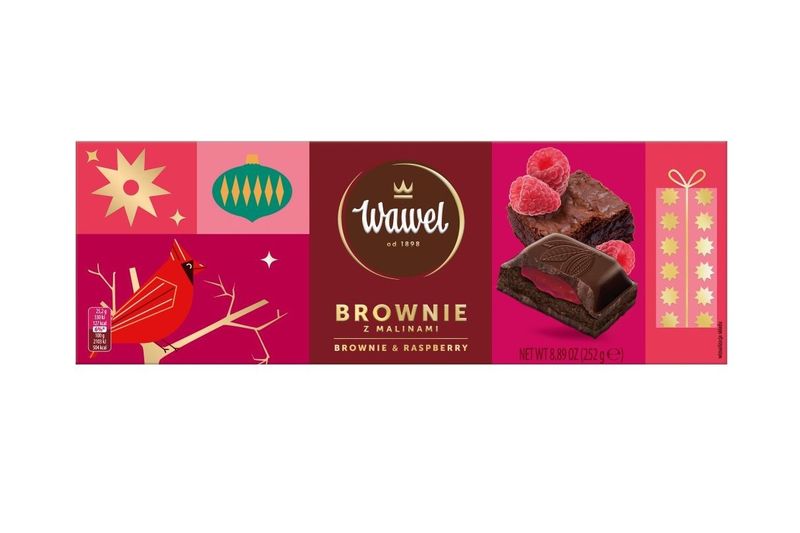 Wawel Chocolate Brownie & Raspberry 252g