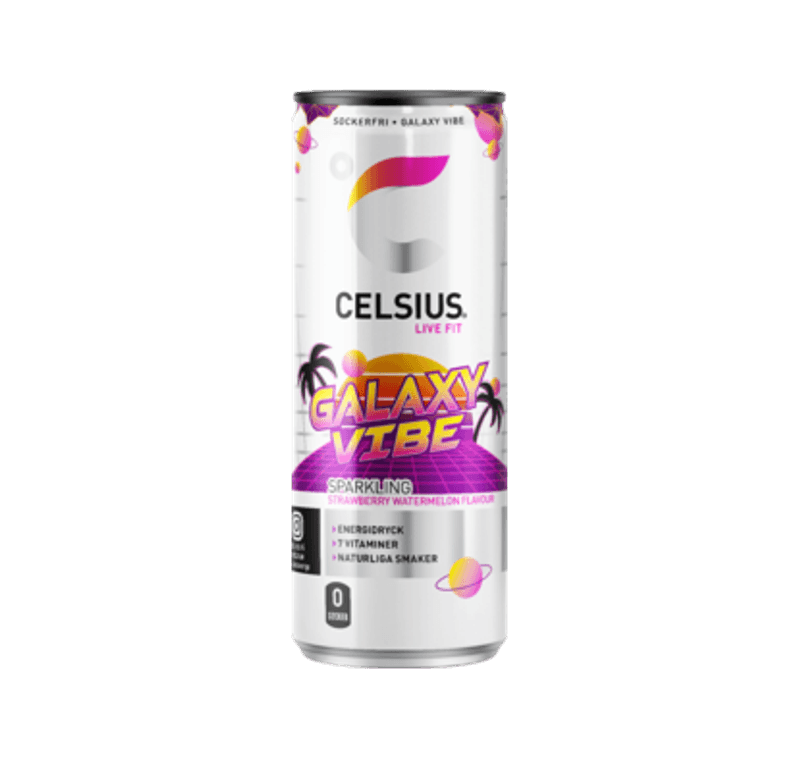 Celsius Galaxy Vibe Strawberry/Watermelon 355ml