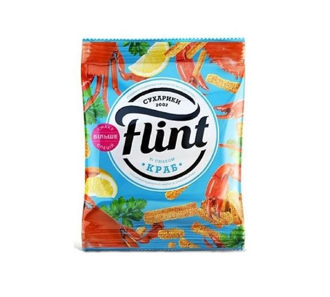 Hovedbilde Flint Crisps Wheat-Rye Crab Flavour 70g