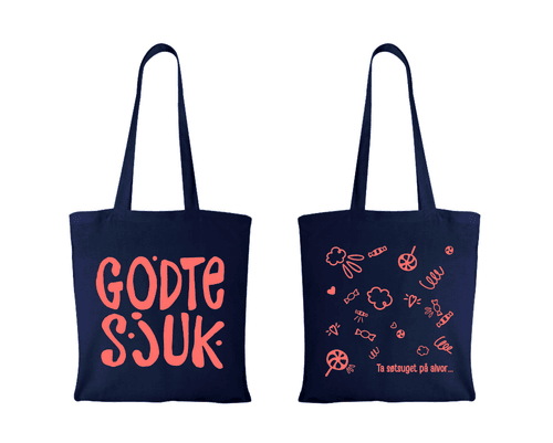 Handlenett Godtesjuk 42x38cm