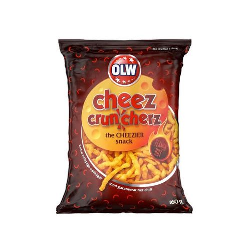 OLW Cheez Cruncherz Flamin Hot Chili 160g