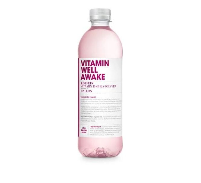 Hovedbilde Vitamin Well Awake Bringebær 500ml