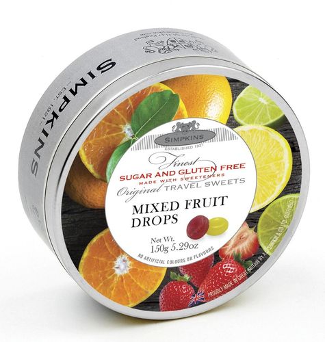 Simpkins Sugar Free Mixed Fruit Drops 150g