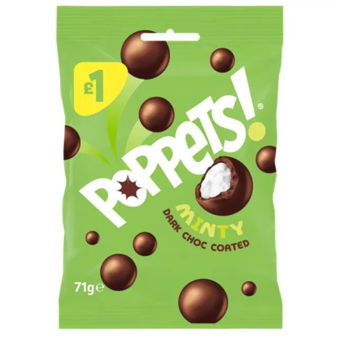 Hovedbilde Poppets Mint Treat Bag 71g