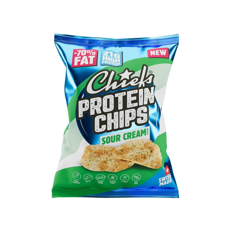 Chiefs Protein Chips Sour Cream 80g